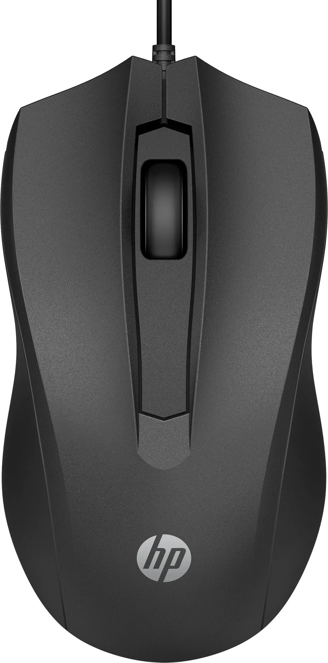 Мышь проводная HP 100 USB Black (6VY96AA) - Фото 1
