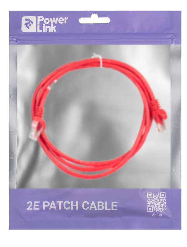 Фото - Кабель патч-корд 2E Cat 5e UTP RJ45 26AWG 1.50 m Red (2E-PC5ECA-150RD)