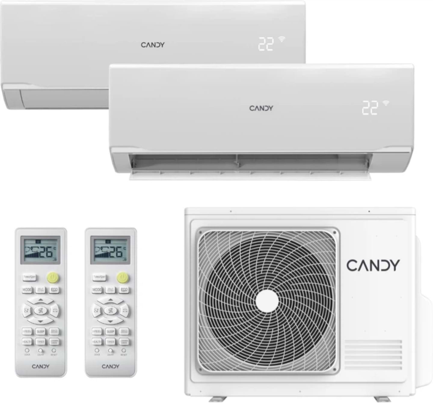 Кондиціонер спліт Candy CY-12RAIN-A/CY-2M18AOUT-A