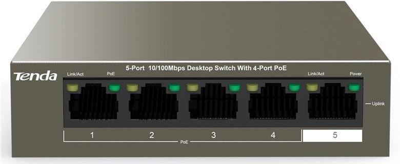 Фото - Коммутатор локальної мережі (Switch) Tenda TEF1105P-4-38W