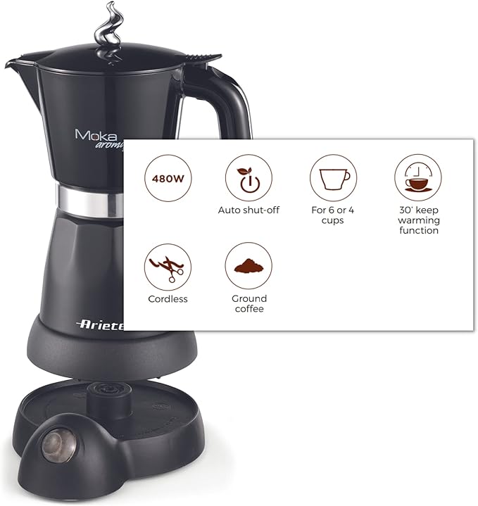 Фото - Кофеварка гейзерная Ariete 1358A Black