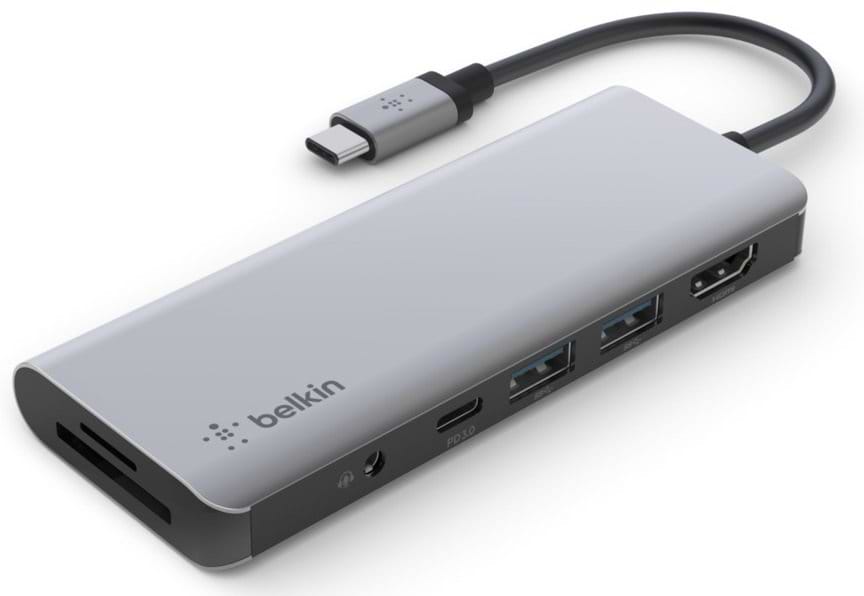 Хаб USB Belkin USB-C 7in1 Multiport Dock (AVC009BTSGY)