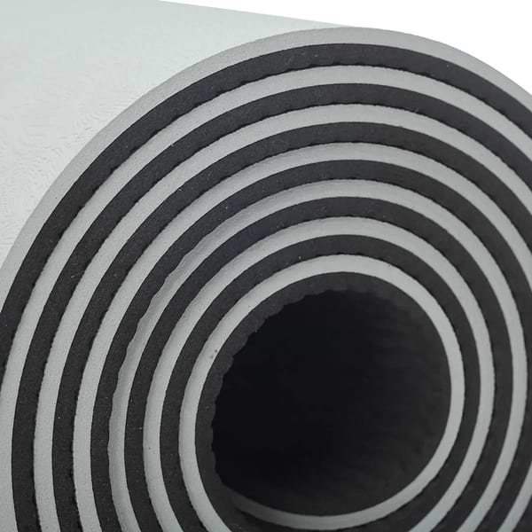 Фото - Коврик для йоги и фитнеса TECOFIT Dual Color TPE Mat 183х61х0.6 см Grey/Black (TOP180138257)