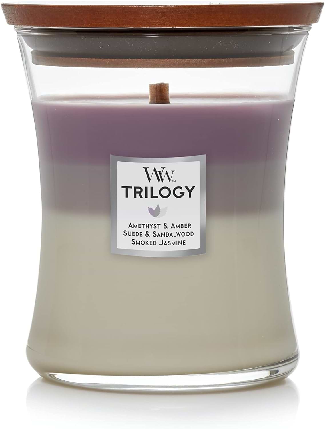 Свічка скло Woodwick Medium Trilogy Amethyst Sky (Аметистове небо) 275г (1707527E) - Фото 1
