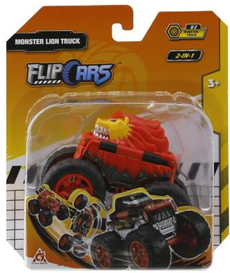 Фото - Машинка-трансформер Flip Cars 2 в 1 Монстр-трак Лев (EU463875A-02)