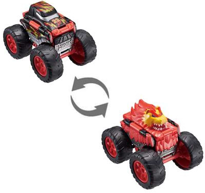 Машинка-трансформер Flip Cars 2 в 1 Монстр-трак Лев (EU463875A-02) - Фото 1