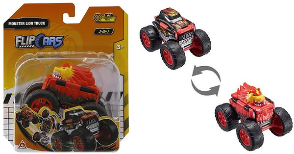 Фото - Машинка-трансформер Flip Cars 2 в 1 Монстр-трак Лев (EU463875A-02)