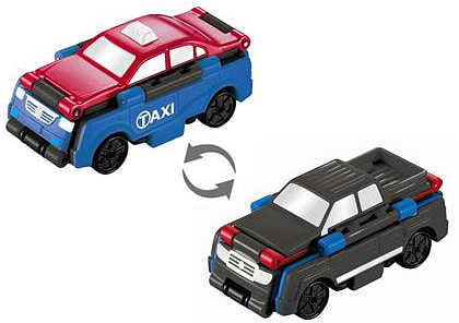 Машинка-трансформер Flip Cars 2 в 1 Такси и Пикап (EU463875-09)