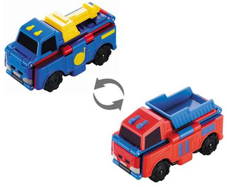 Машинка-трансформер Flip Cars 2 в 1 Кран і Самоскид (EU463875-01)