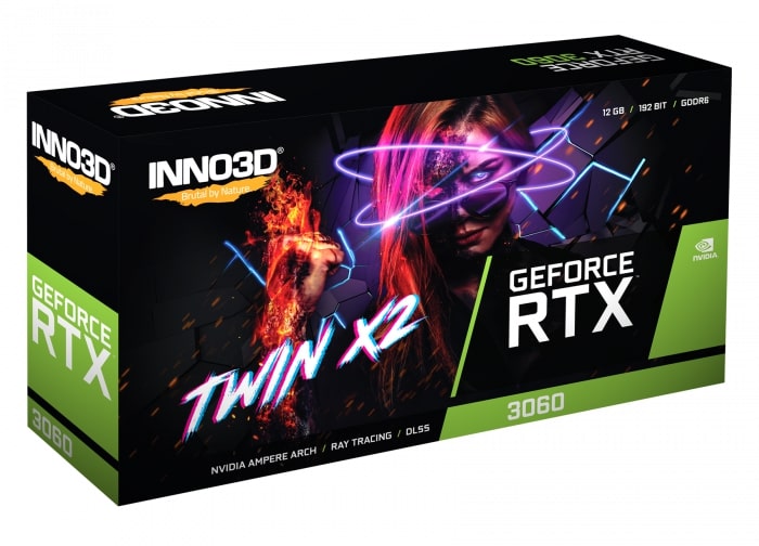 Фото - Відеокарта Inno3D NVIDIA RTX 3060 LHR (N30602-12D6-119032AH)