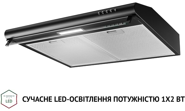 Фото - Вытяжка традиционная Perfelli PL 6144 BL LED