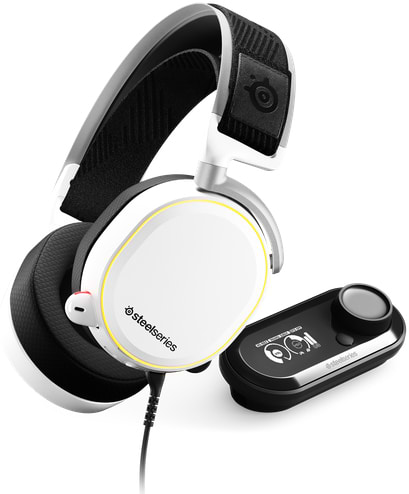 Фото - Гарнітура дротова ігрова SteelSeries Arctis Pro + GameDAC White (61454)
