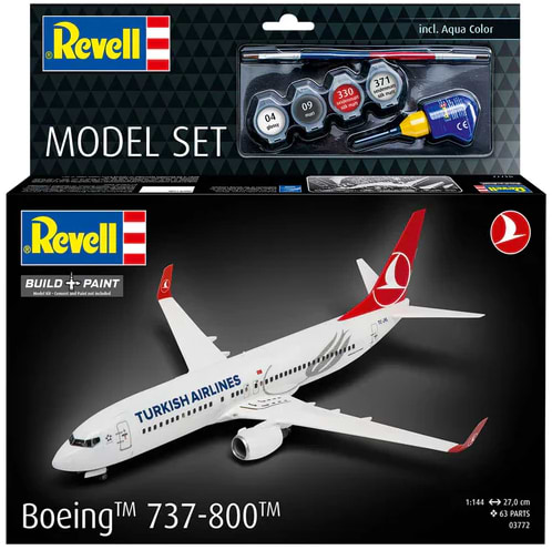 Фото - Набор для моделирования техники Revell набор Самолет Boeing 737-800 Turkish Airlines (RVL-63772)