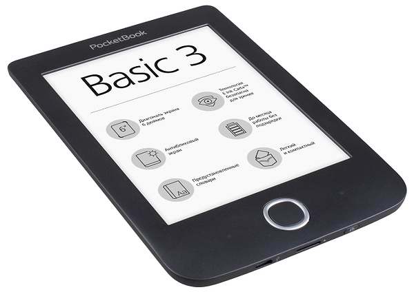 Фото - Электронная книга PocketBook 614 Basic 3 Black (PB614-2-E-CIS)