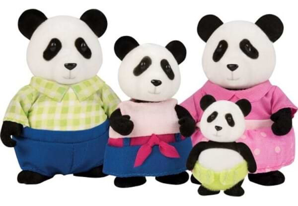 Колекційні фігурки набір Li'l Woodzeez Сім'я Панда (6154M) - Фото 1