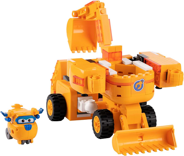 Фото - Пластиковий конструктор Super Wings Small Blocks 2-in-1 Buildable Transforming Vehicle Donnie Донні (EU385007)