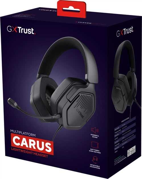 Фото - Гарнитура проводная игровая Trust GXT 492 Carus Headset Black (25447)
