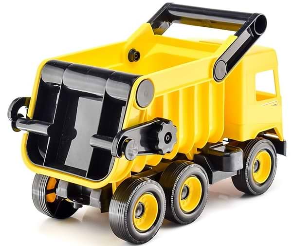Фото - Базовый игровой транспорт для малыша Tigres Авто Middle Truck самосвал в коробке Желтый (39490)