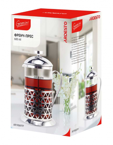 Фото - Френч-прес Ardesto Fasano 600 мл (AR1906FFP)