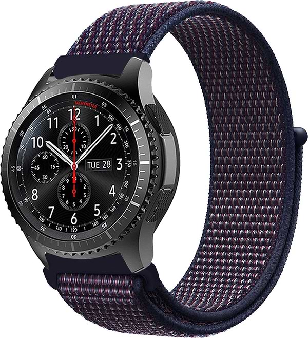 Фото - Ремінець для смарт-годинника BeCover Nylon Style for Samsung Galaxy Watch 42mm/Watch Active/Active 2 40/44mm/Watch 3 41mm/Gear S2 Classic/Gear Sport Deep Blue (
