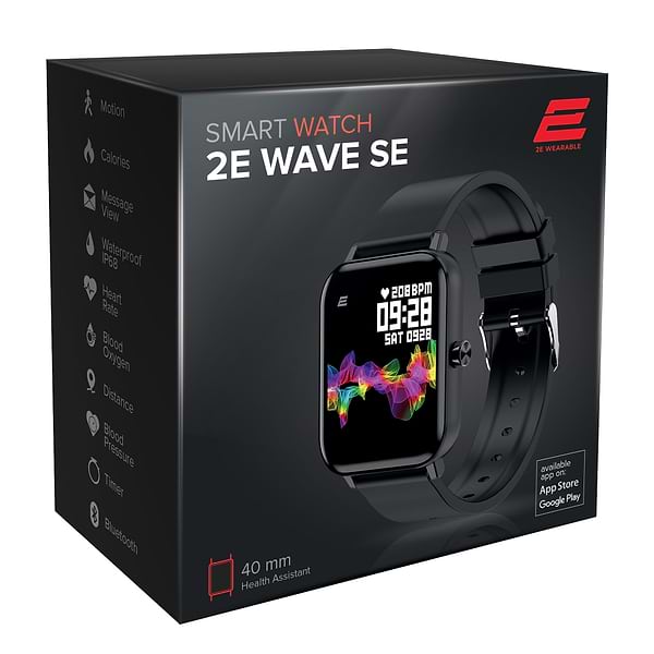 Фото - Мікропошкодження - Смарт-годинник 2E Wave SE 40 mm Black (2E-CWW10BK)