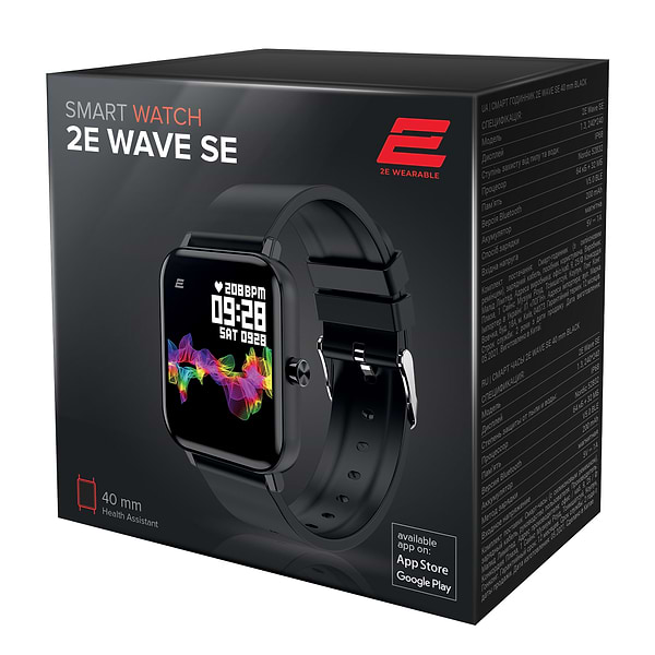 Фото - Мікропошкодження - Смарт-годинник 2E Wave SE 40 mm Black (2E-CWW10BK)