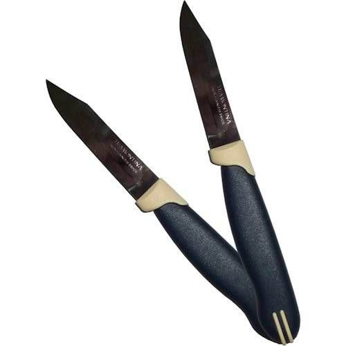 Фото - Набор ножей Tramontina Multicolor для овощей 76 мм 2 шт (23511/213)