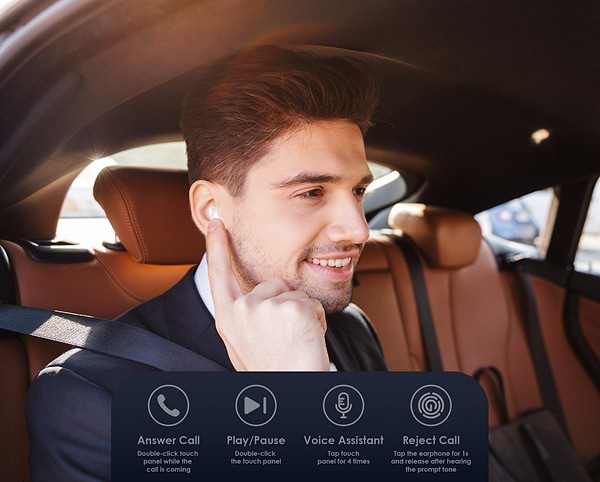 Фото - Bluetooth-гарнитура Tecno Minipods M1 White