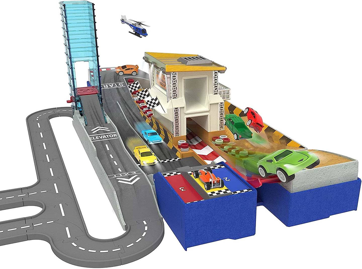 Игровой набор дорога Driven Гоночная трасса 2в1 80 шт. (WH1108Z) - Фото 1