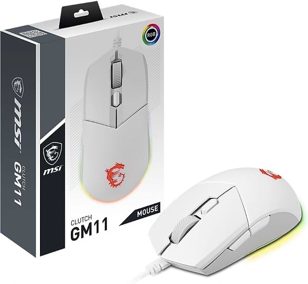 Фото - Мышь проводная игровая MSI Clutch GM11 White