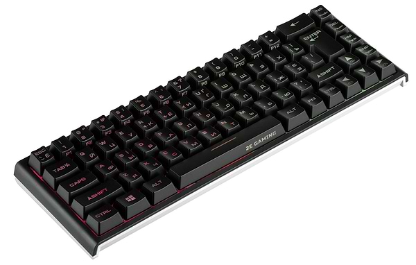 Фото - Клавіатура бездротова ігрова 2E KG360 RGB 68key WL Black Ukr (2E-KG360UBK)