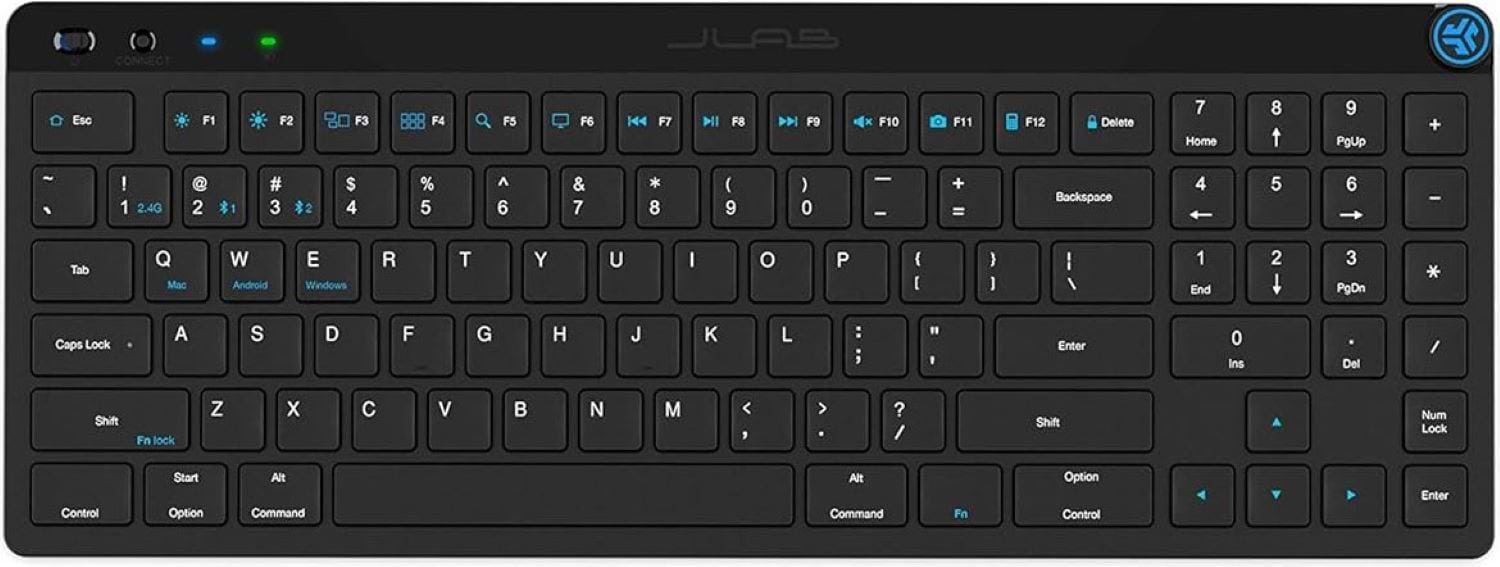 Клавіатура бездротова JLab JBuds Wireless Keyboard (KJBUDSKEYRBLK4) - Фото 1