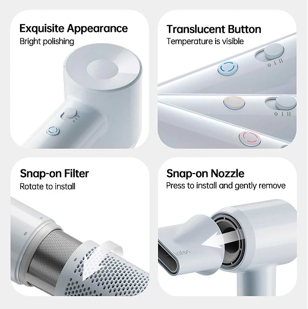 Фото - Фен Laifen SE Lite с ионизацией, Glossy Tan