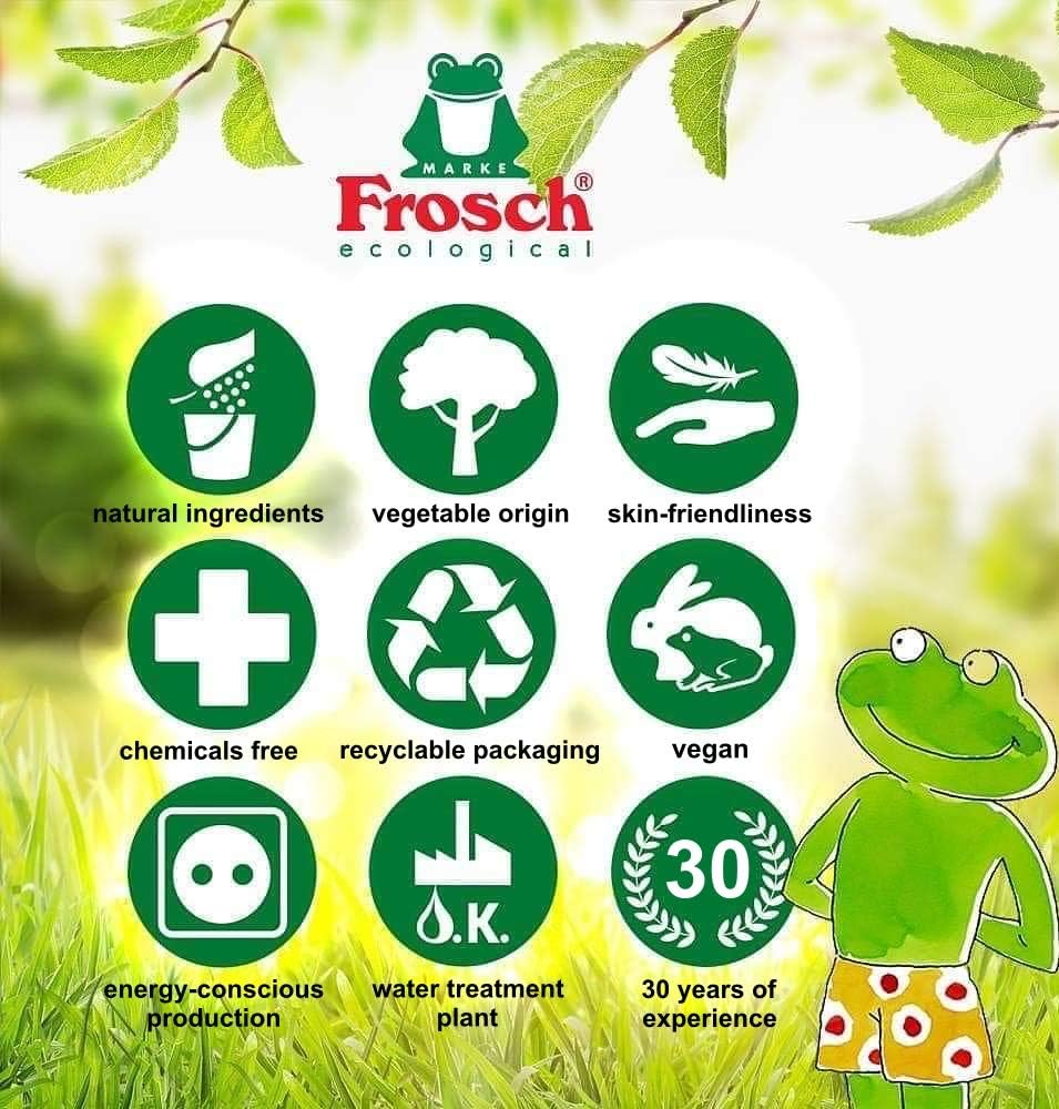 Фото - Засіб для ручного миття посуду Frosch Зелений Лимон 5 л