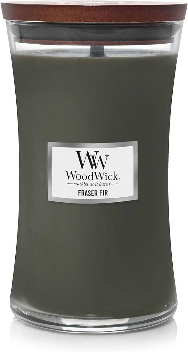 Фото - Свічка скло Woodwick Large Frasier Fir (Ялиця Фразера) 609г (93175E)