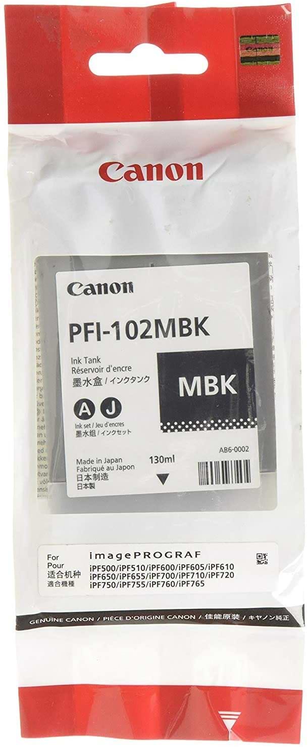 Картридж для струменевих принтерів/БФП Canon PFI-102MBk Matte Black iPF500/600 (0894B001)