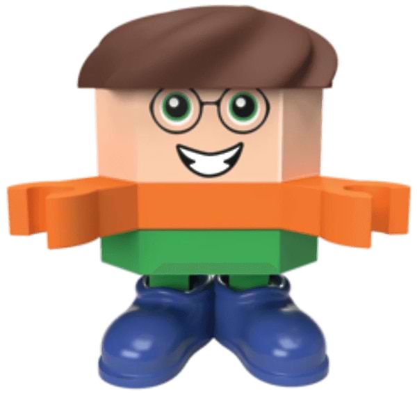 Фото - Пазли (3-4 роки) Trefl Connect 35 дет. з ігровою фігуркою Mat (20054)