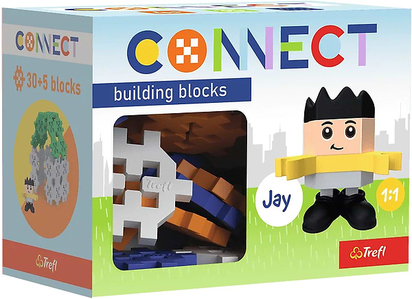 Фото - Пазлы (3-4 года) Trefl Connect 35 дет. с игровой фигуркой Jay (20061)