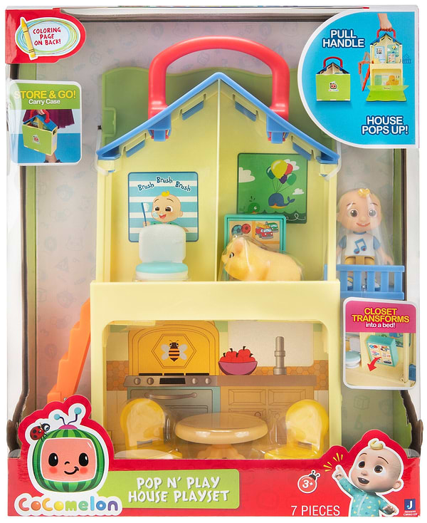 Фото - Мебель для пупса CoComelon Medium Playset Pop n' Play House (CMW0109)