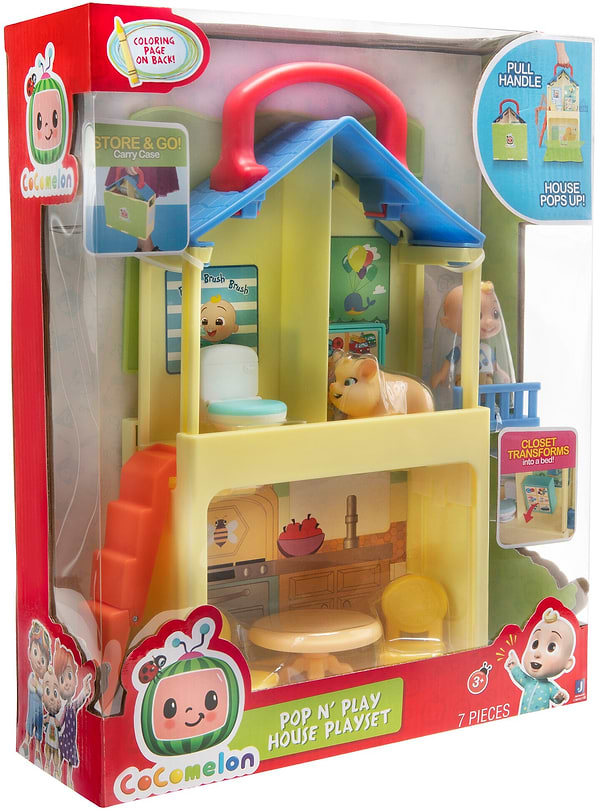 Фото - Мебель для пупса CoComelon Medium Playset Pop n' Play House (CMW0109)