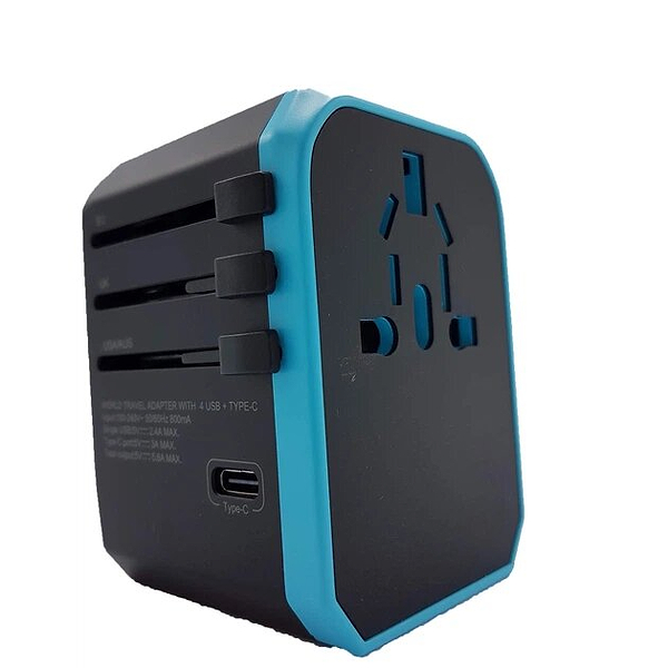 Фото - Мережевий зарядний пристрій UFT 4 USB + Type-C (NA1)