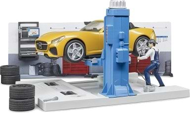 Фото - Набор игровых фигурок BRUDER Авто-мастерская с фигурками и аксессуарами  (62110)