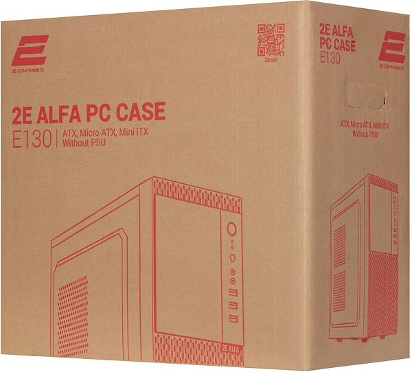 Фото - Корпус 2E ALFA MidT,2xUSB2.0,1xUSB3.0,1х80мм без БП (2E-E130)