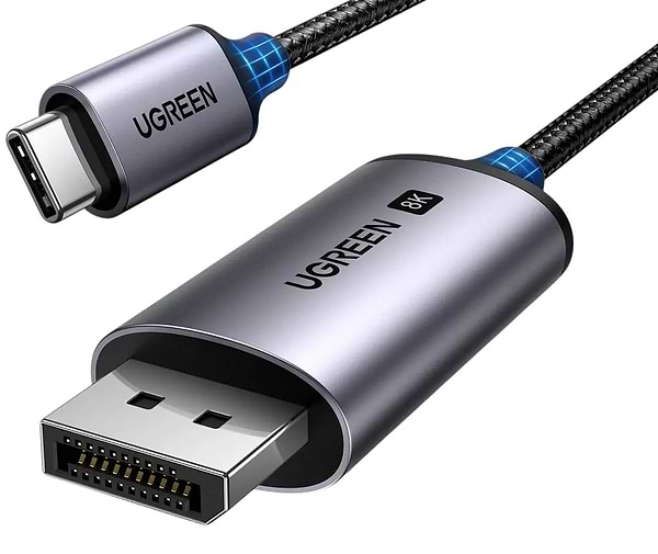 Фото - Кабель UGREEN CM556 USB-C to DisplayPort 8K Cable 3m Black (25839)