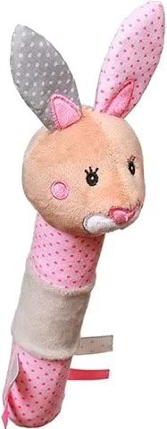 Фото - Брязкальце BabyOno з пищалки "Кролик Юлія", 9х24 см (621)