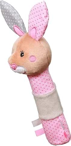 Фото - Брязкальце BabyOno з пищалки "Кролик Юлія", 9х24 см (621)