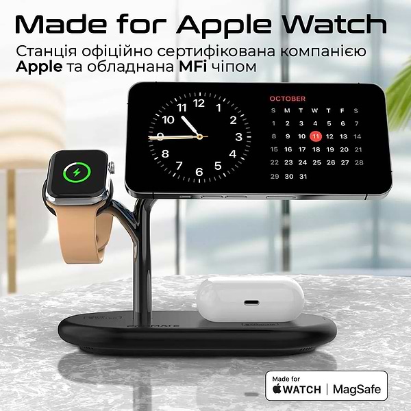 Фото - Беспроводное зарядное устройство Promate synergy-pro.black