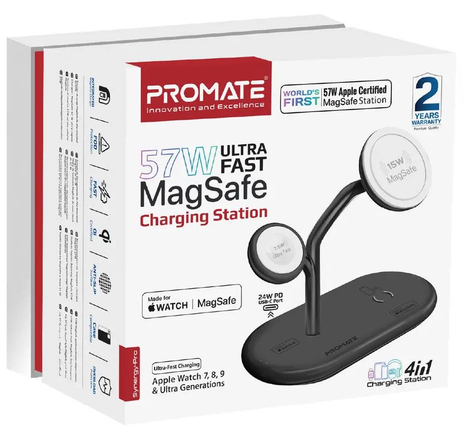 Фото - Беспроводное зарядное устройство Promate synergy-pro.black