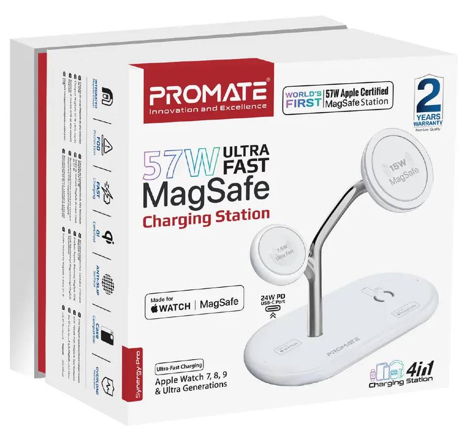 Фото - Беспроводное зарядное устройство Promate synergy-pro.white