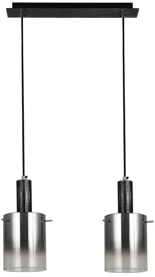 Люстра VALESO G 07459/2L Матовый Черный серебристый хром